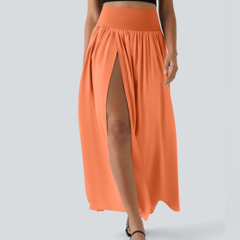 High waisted maxi skirt